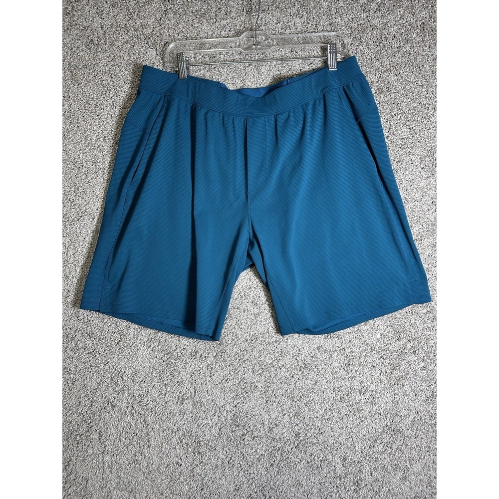 Lululemon Mens Teal Blue Athletic Shorts XXL Running Training Gym